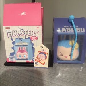 POPMART The Monsters Labubu Wacky Mart Pinch Squishy Pendant - Milk Edition